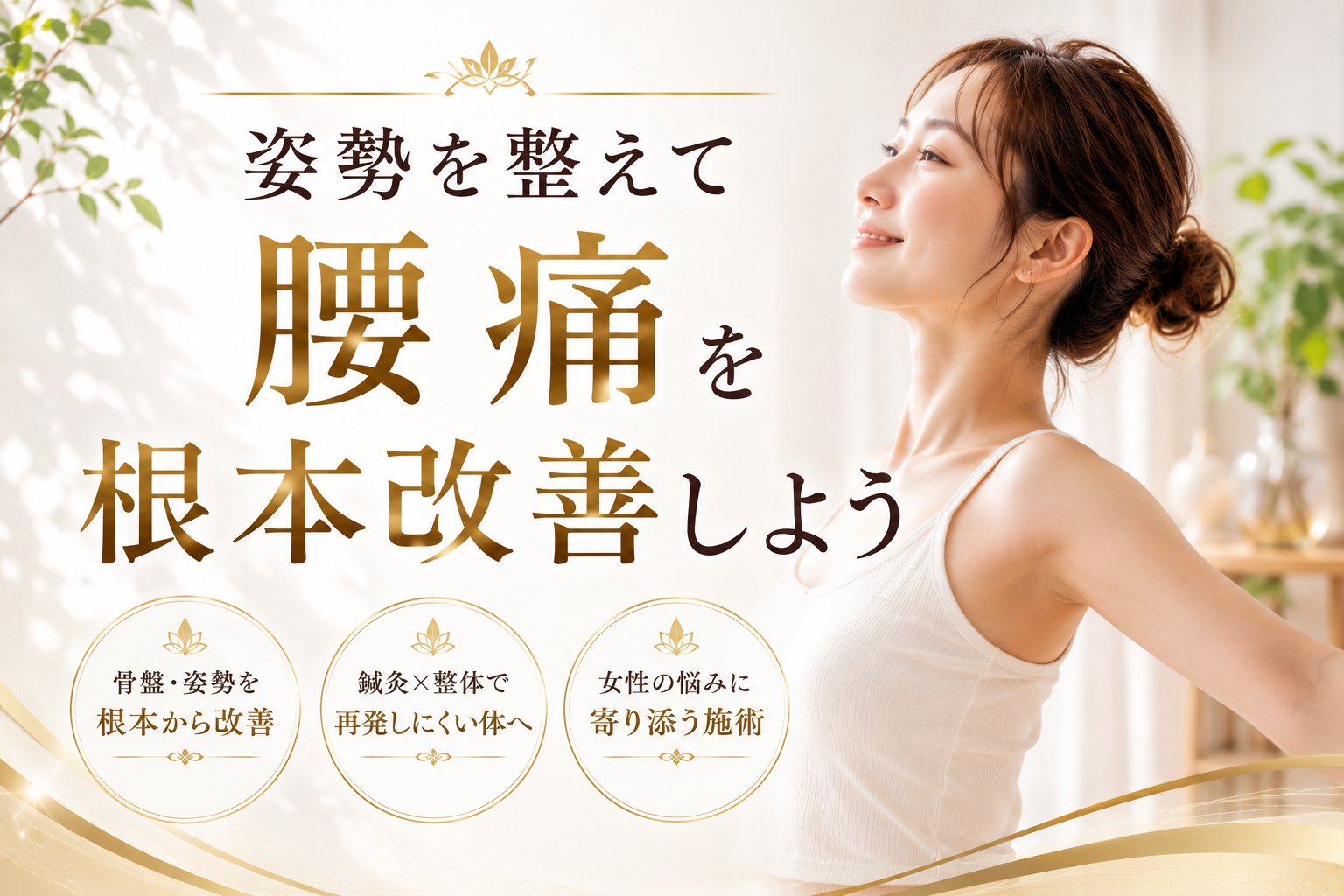 姿勢を整えて腰痛を根本改善しよう